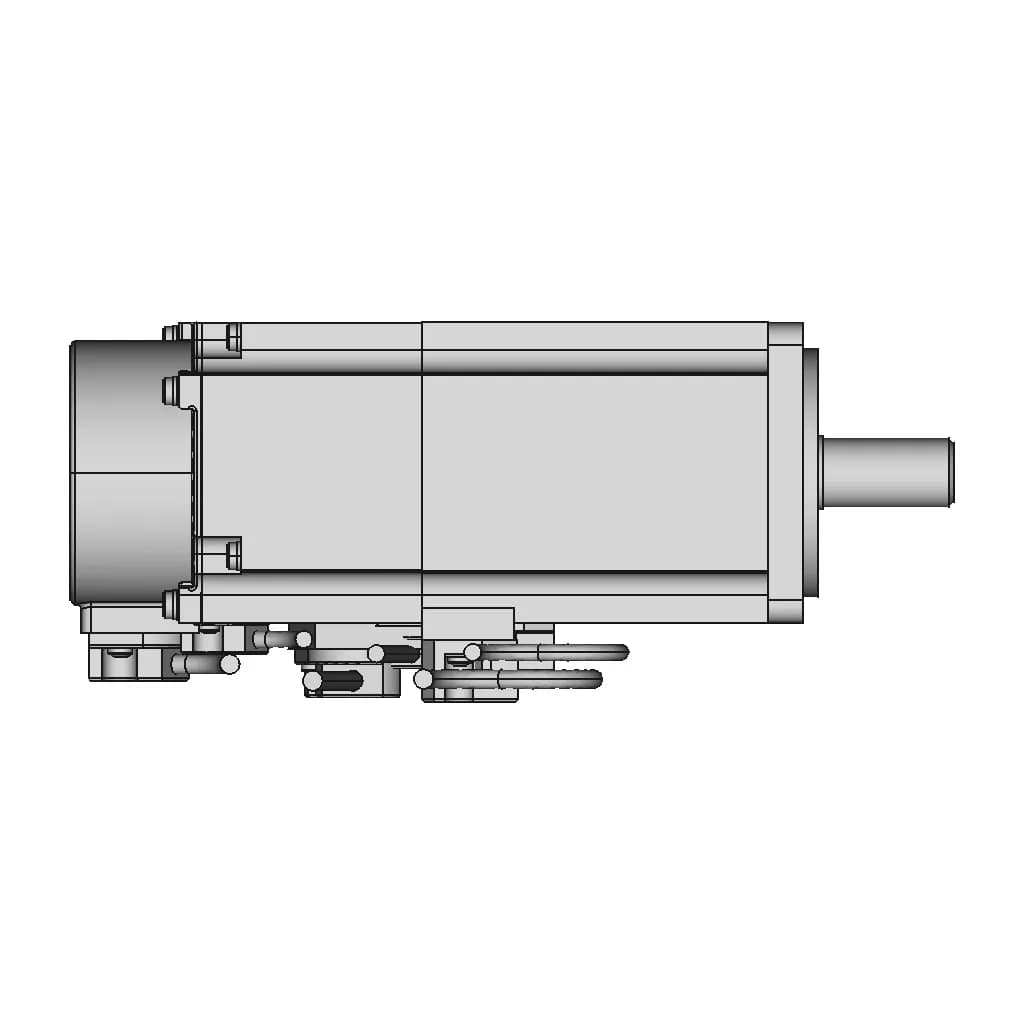 Ac Servo Motor With Brake 112 | CAD Model for Energy Systems_0_270_degree_snapshot