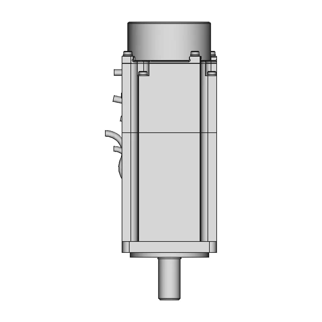 Ac Servo Motor With Brake 112 | CAD Model for Energy Systems_270_0_degree_snapshot
