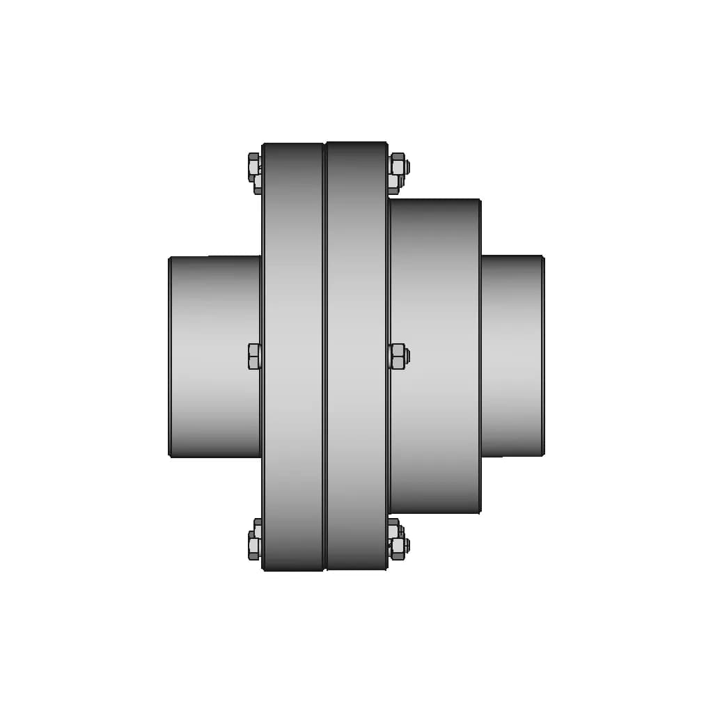 Gear Coupling 2 1600Nm D 55Mm 1 | CAD Model for Energy Systems_0_0_degree_snapshot
