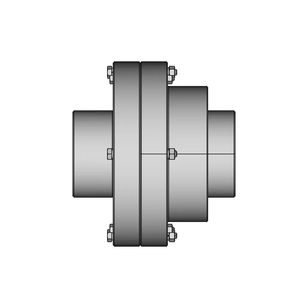 Gear Coupling 2 1600Nm D 55Mm 1 | CAD Model for Energy Systems_270_0_degree_snapshot