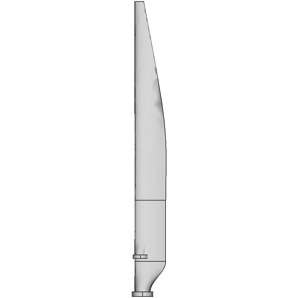 Wind Turbine Blade According To Naca Gauidline 1 | CAD Model for Energy Systems_270_0_degree_snapshot