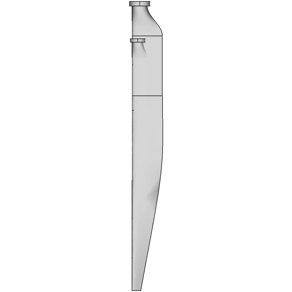 Wind Turbine Blade According To Naca Gauidline 1 | CAD Model for Energy Systems_90_0_degree_snapshot