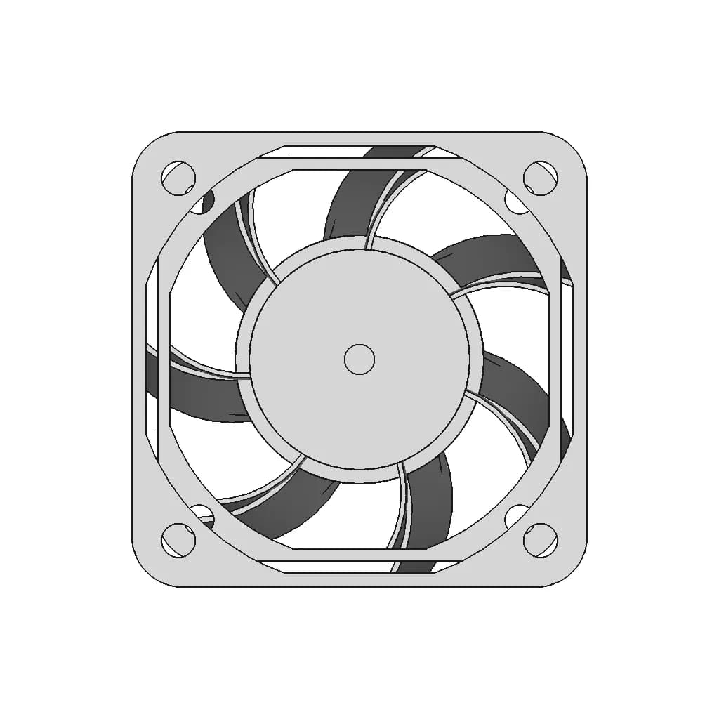Sunon Fan Pmd1204Pqbx A 1 | CAD Model for Energy Systems_0_0_degree_snapshot