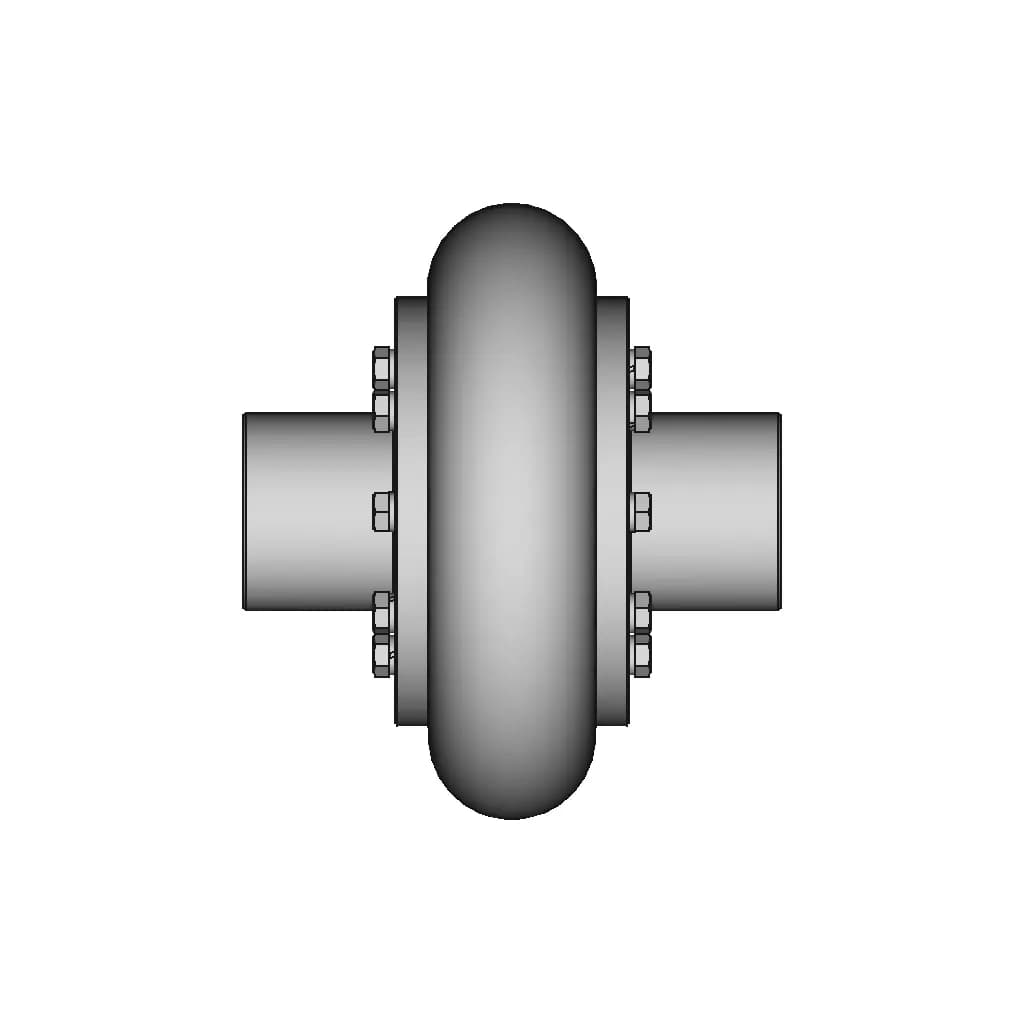 Elastic Coupling With Toroidal Shell 10 | CAD Model for Energy Systems_0_0_degree_snapshot