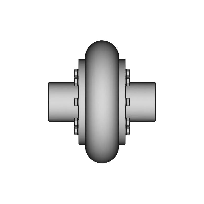 Elastic Coupling With Toroidal Shell 10 | CAD Model for Energy Systems
