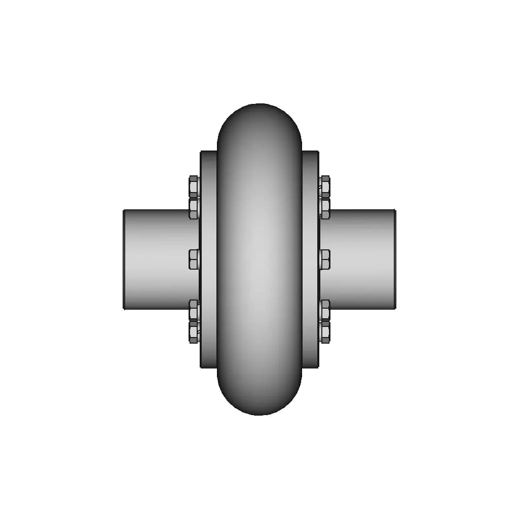 Elastic Coupling With Toroidal Shell 10 | CAD Model for Energy Systems_90_0_degree_snapshot