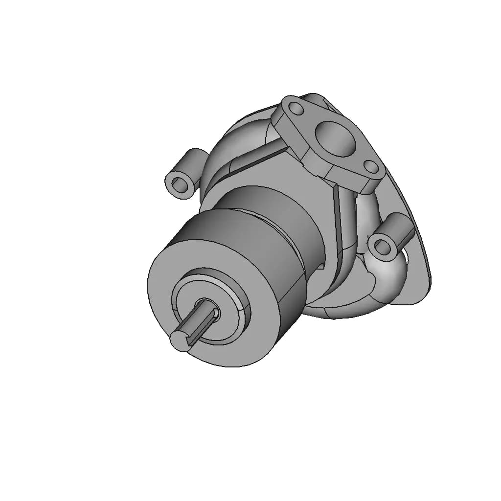 Centrifugal Water Pump 7 | CAD Model for Energy Systems_60_30_degree_snapshot