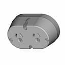 Clipsal Surface Mount Twin Socket Outlet 1 | CAD Model for Energy Systems_60_30_degree_snapshot