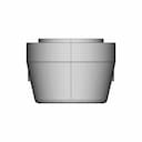 Clipsal Surface Mount Single Socket Outlet 1 | CAD Model for Energy Systems_0_90_degree_snapshot