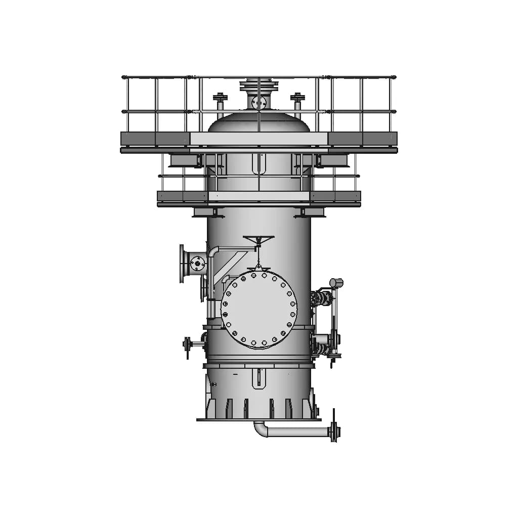 Tanks Separators Pressure Vessels Filters And Tamping Tanks | CAD Model for Energy Systems_90_0_degree_snapshot