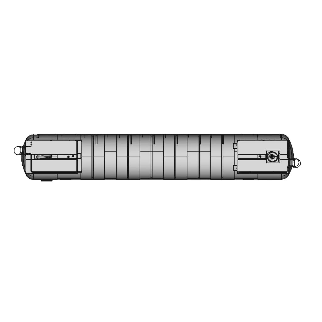 Tanks Separators Pressure Vessels Filters And Tamping Tanks | CAD Model for Energy Systems_270_0_degree_snapshot