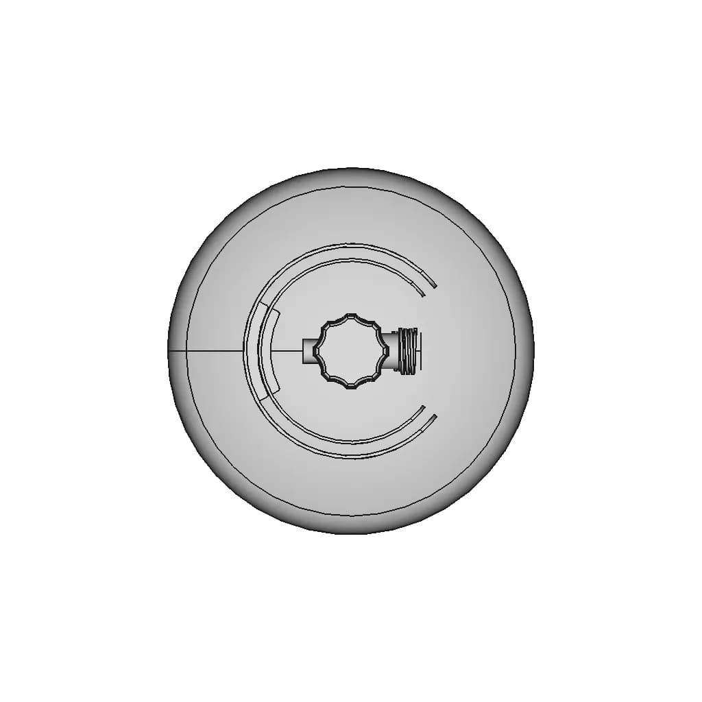 3 7Kg Liquefied Petroleum Propane Gas Bottle 2 | CAD Model for Energy Systems_0_0_degree_snapshot