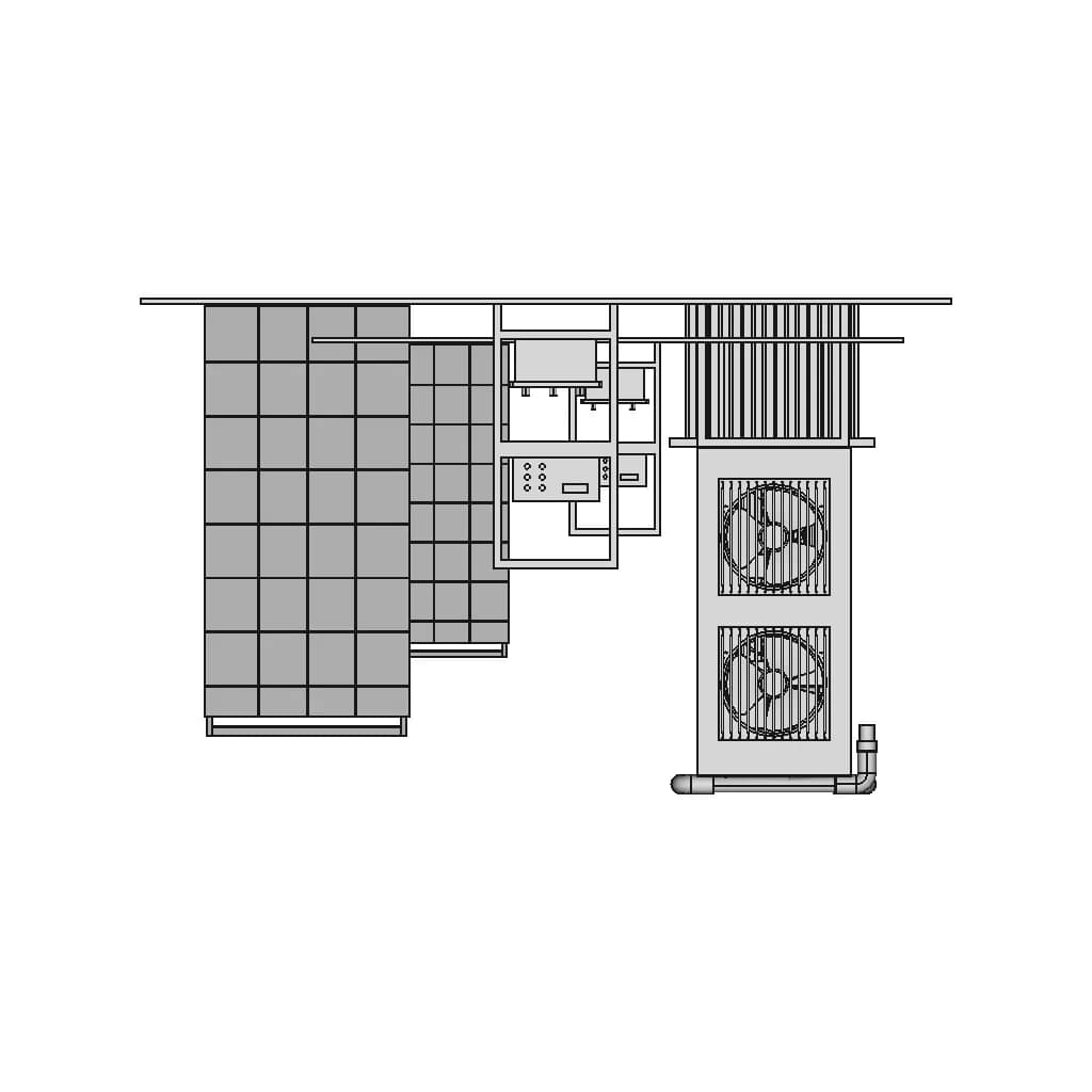 Evaporating Cooler 1 | CAD Model for Energy Systems_270_0_degree_snapshot