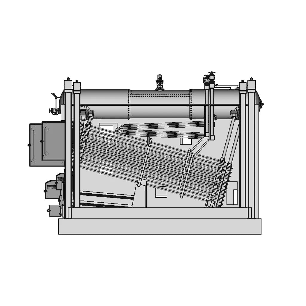 Babcock Wilcox Patent Water Tube Safety Boiler From | CAD Model for Energy Systems_0_270_degree_snapshot