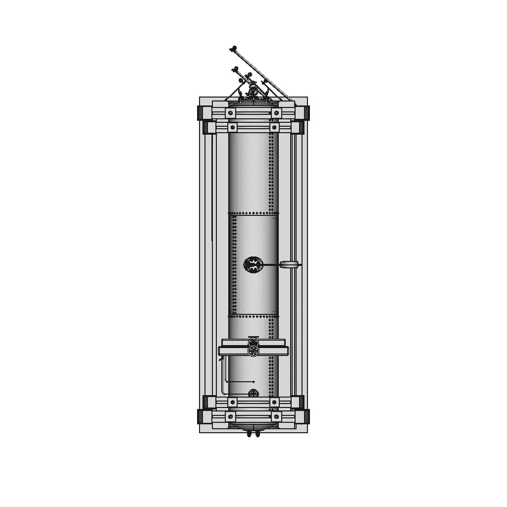 Babcock Wilcox Patent Water Tube Safety Boiler From | CAD Model for Energy Systems_270_0_degree_snapshot