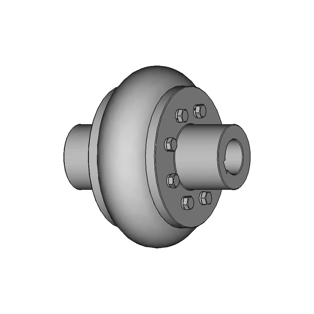 Elastic Coupling With Toroidal Shell 9 | CAD Model for Energy Systems_60_30_degree_snapshot