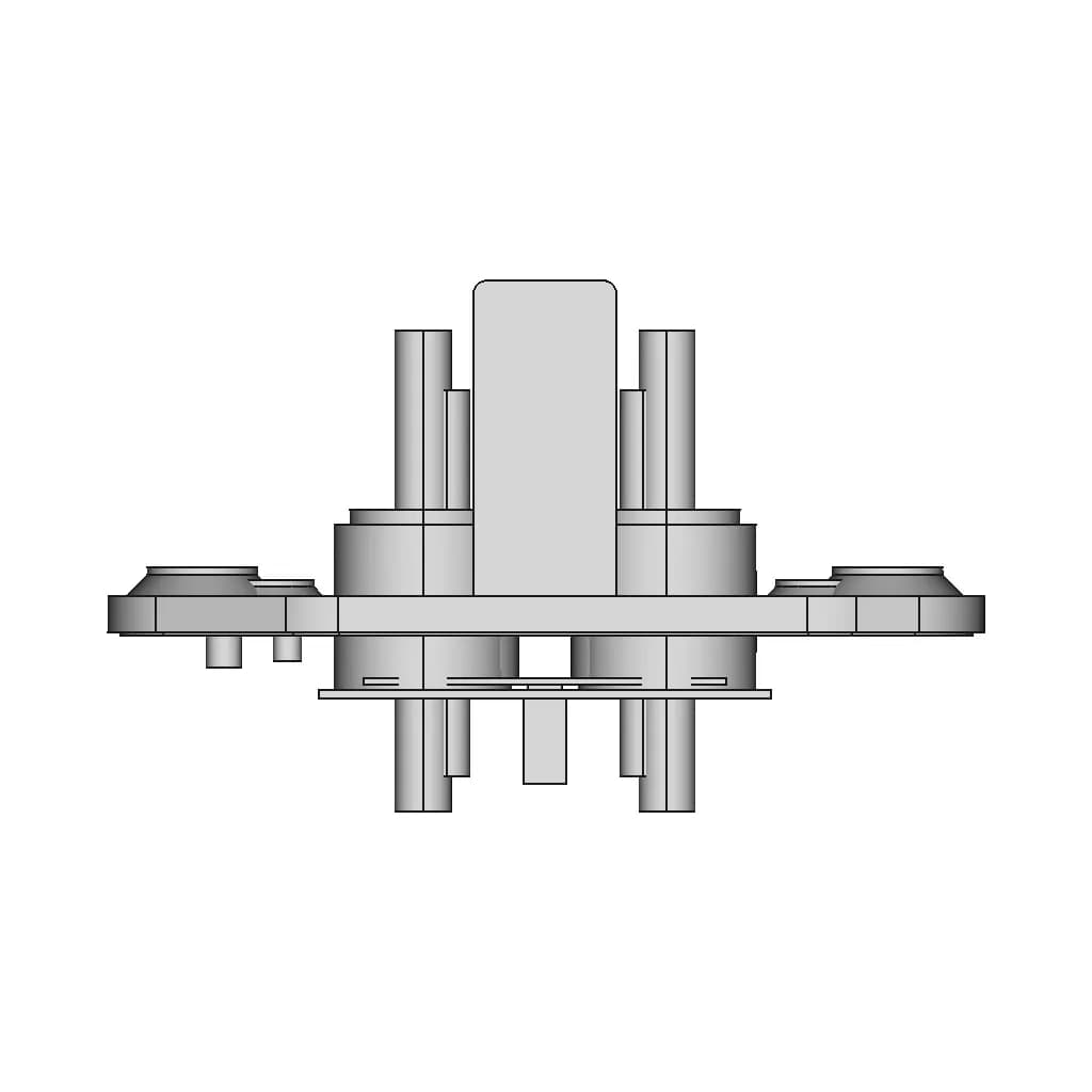 Tesla Model 3 Y 12V Connector Penthouse 1 | CAD Model for Energy Systems_0_0_degree_snapshot