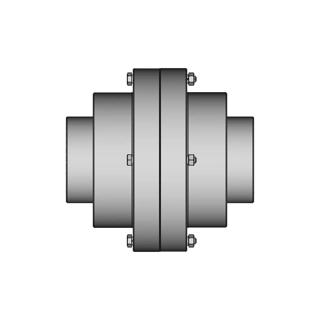 Gear Coupling With A Torque Of 1600 Nm | CAD Model for Energy Systems_0_0_degree_snapshot