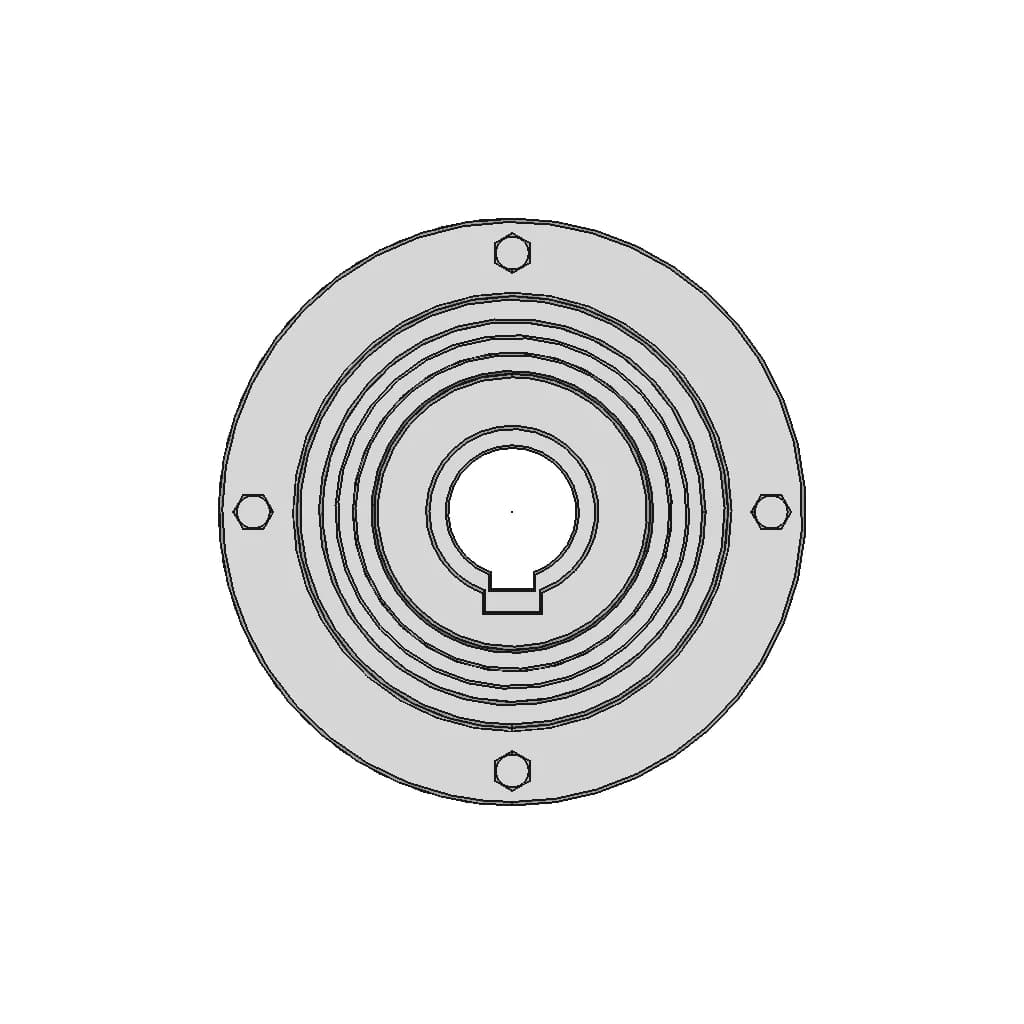 Gear Coupling With A Torque Of 1600 Nm | CAD Model for Energy Systems_0_270_degree_snapshot