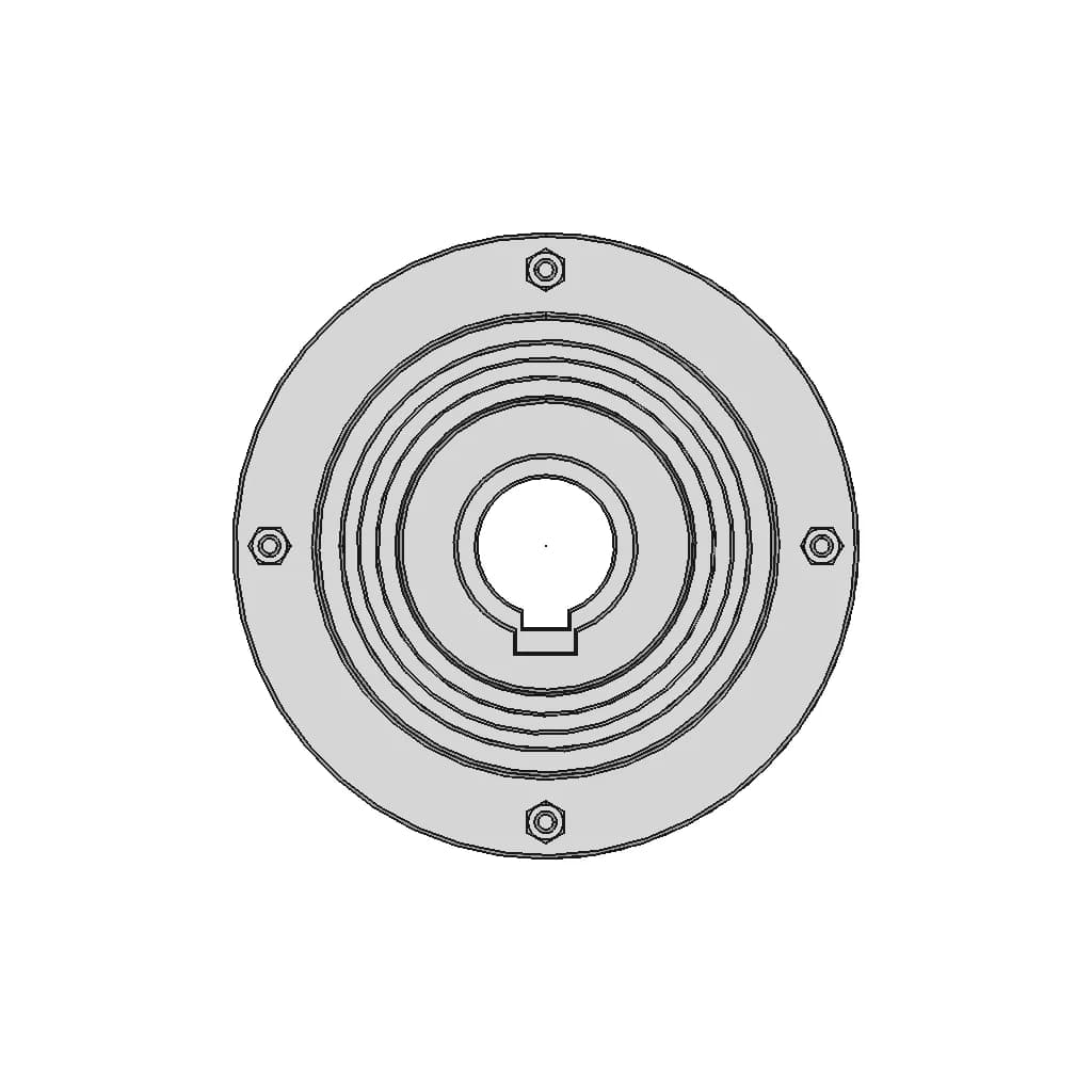 Gear Coupling With A Torque Of 1600 Nm | CAD Model for Energy Systems_0_90_degree_snapshot