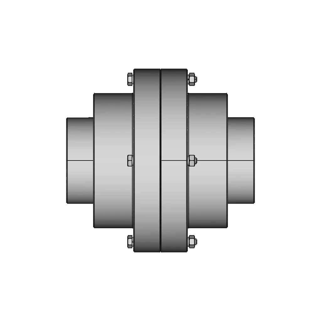 Gear Coupling With A Torque Of 1600 Nm | CAD Model for Energy Systems_270_0_degree_snapshot