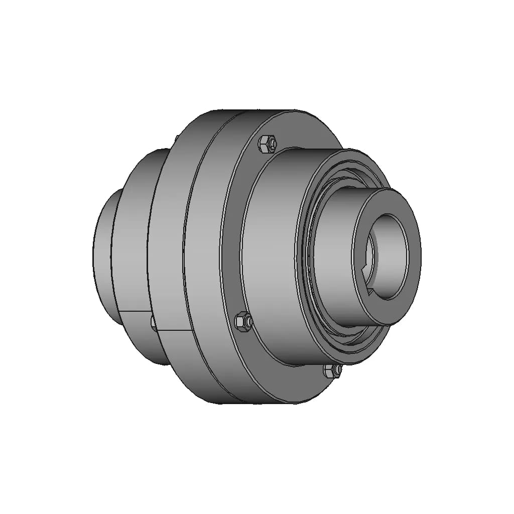 Gear Coupling With A Torque Of 1600 Nm | CAD Model for Energy Systems_60_30_degree_snapshot