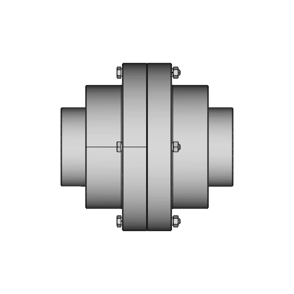 Gear Coupling With A Torque Of 1600 Nm | CAD Model for Energy Systems_90_0_degree_snapshot