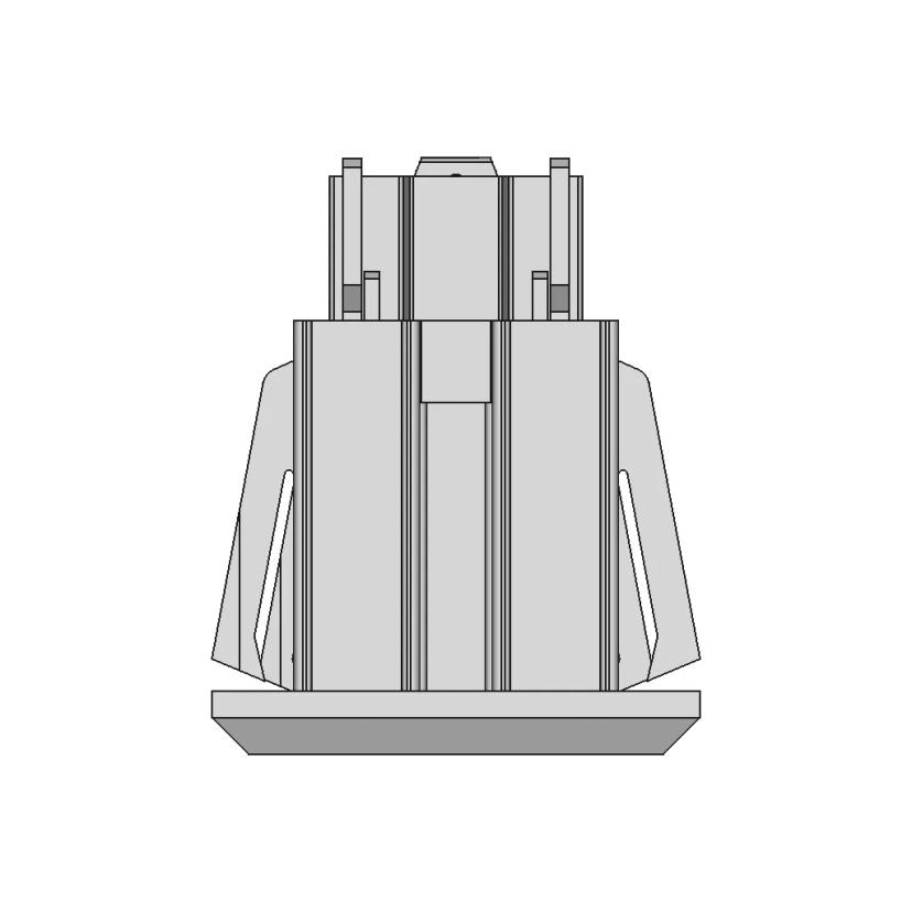 Panel Mount 125V Type B Electrical Socket Industrial | CAD Model for Energy Systems