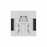 Panel Mount 125V Type B Electrical Socket Industrial | CAD Model for Energy Systems_270_0_degree_snapshot