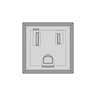 Panel Mount 125V Type B Electrical Socket Industrial | CAD Model for Energy Systems_90_0_degree_snapshot