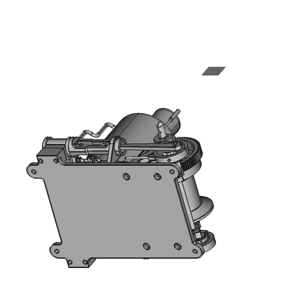 A 2X1 Cylinder Steam Engine Operated Winch With | CAD Model for Energy Systems_60_30_degree_snapshot