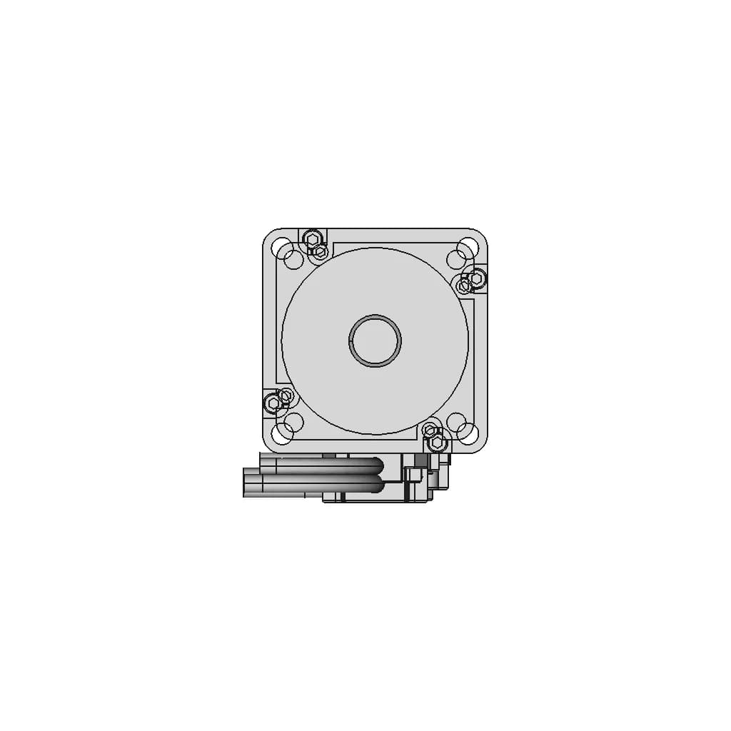 Ac Servo Motor With Brake 109 | CAD Model for Energy Systems_0_0_degree_snapshot