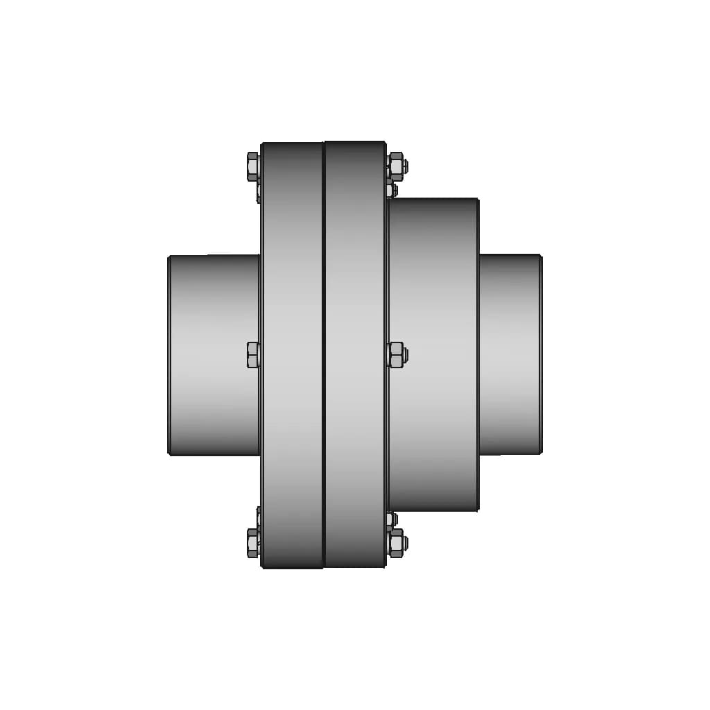 Gear Coupling 2 1600Nm D 48Mm 1 | CAD Model for Energy Systems_0_0_degree_snapshot