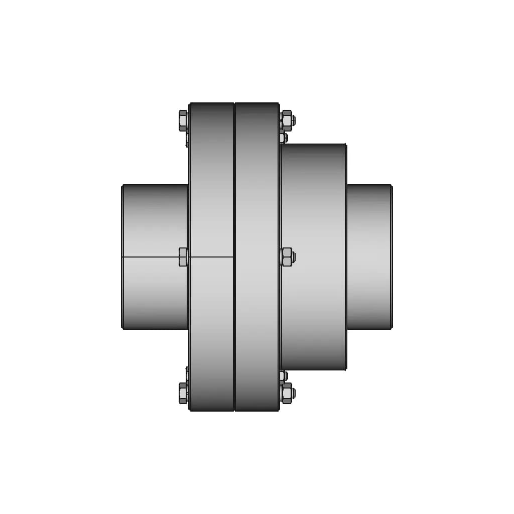 Gear Coupling 2 1600Nm D 48Mm 1 | CAD Model for Energy Systems_90_0_degree_snapshot