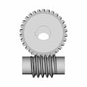 Worm And Worm Wheel Gear In Creo 6 | CAD Model for Energy Systems_0_0_degree_snapshot