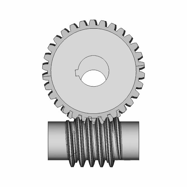 Worm And Worm Wheel Gear In Creo 6 | CAD Model for Energy Systems