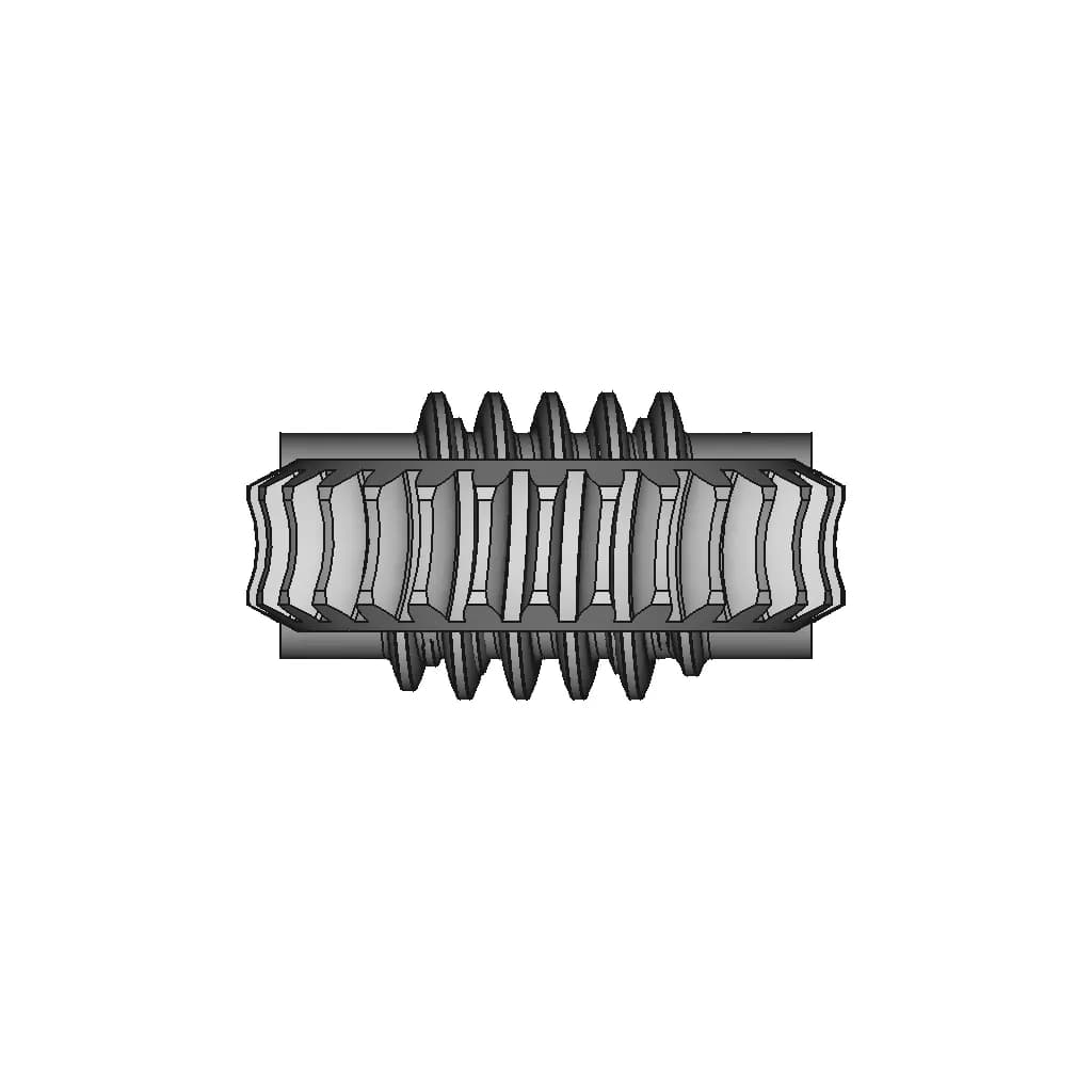 Worm And Worm Wheel Gear In Creo 6 | CAD Model for Energy Systems_270_0_degree_snapshot