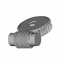 Worm And Worm Wheel Gear In Creo 6 | CAD Model for Energy Systems_60_30_degree_snapshot