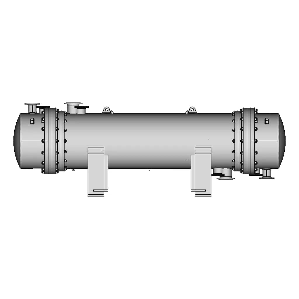 Shell And Tube Heat Exchanger 60 | CAD Model for Energy Systems_0_90_degree_snapshot