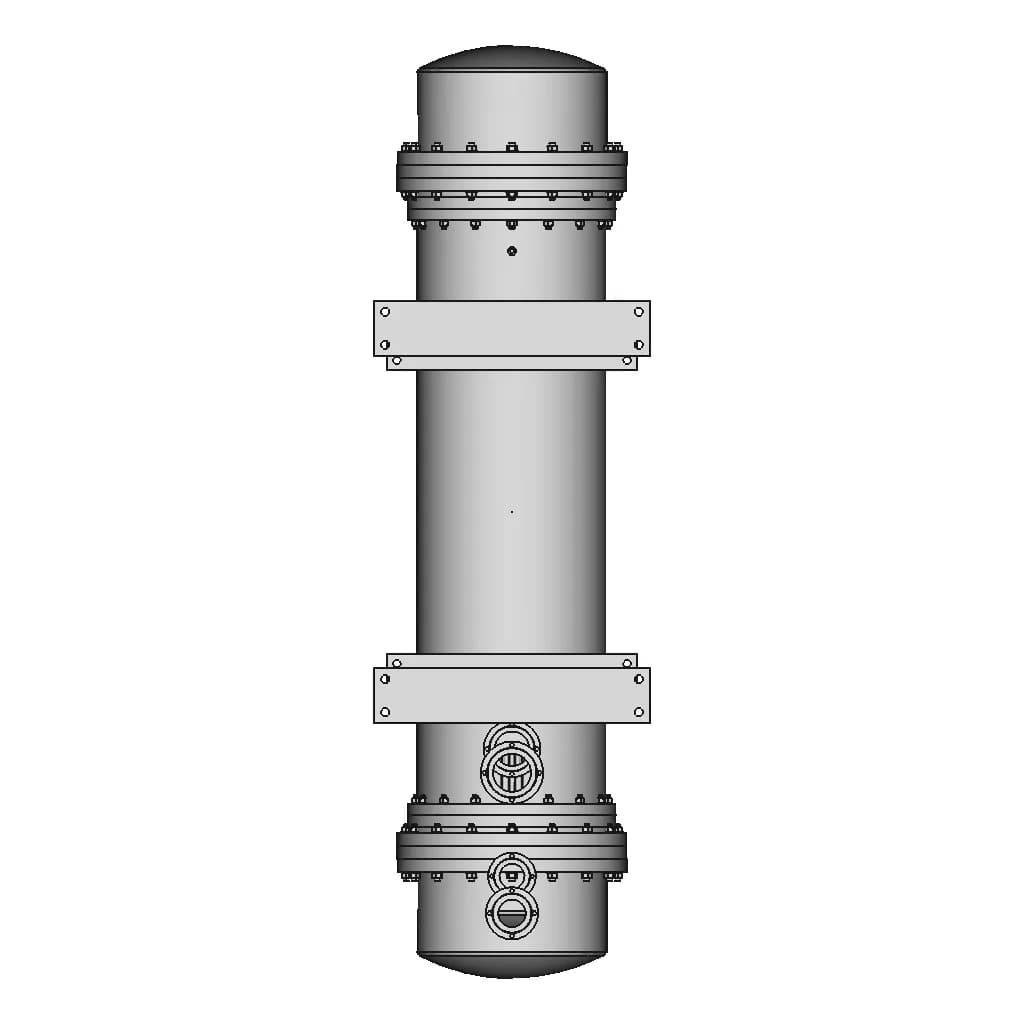 Shell And Tube Heat Exchanger 60 | CAD Model for Energy Systems_90_0_degree_snapshot