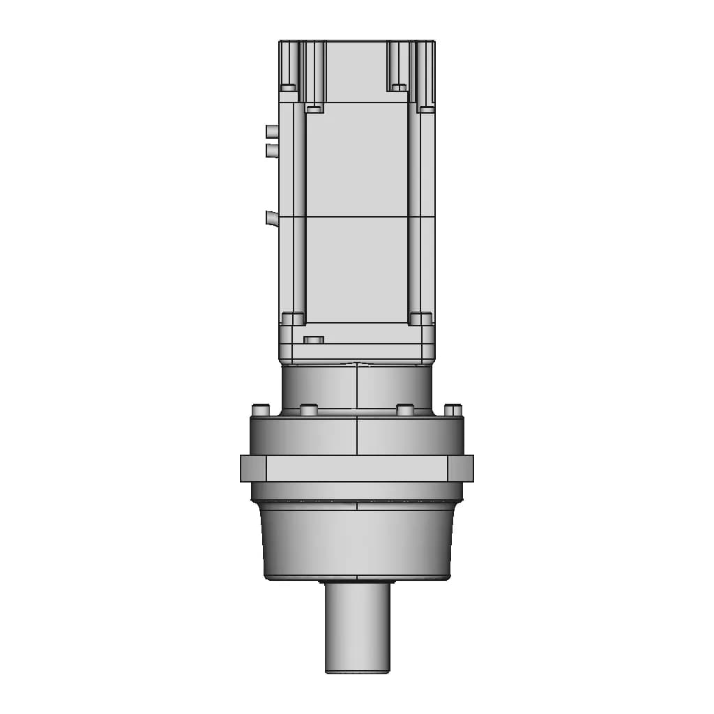 Planetary Gear Ac Servo Motor With Brake 6 | CAD Model for Energy Systems_270_0_degree_snapshot