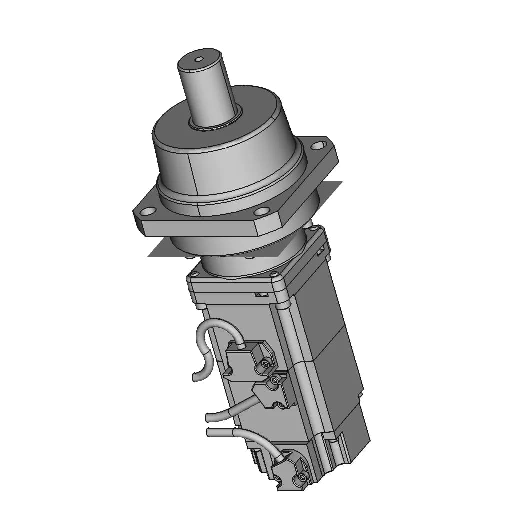 Planetary Gear Ac Servo Motor With Brake 6 | CAD Model for Energy Systems_60_30_degree_snapshot