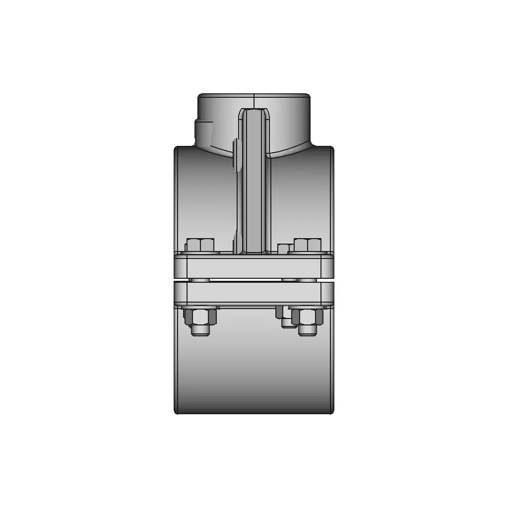 Piping Threaded Side Conn Clamp O4 X O1 | CAD Model for Energy Systems_0_90_degree_snapshot