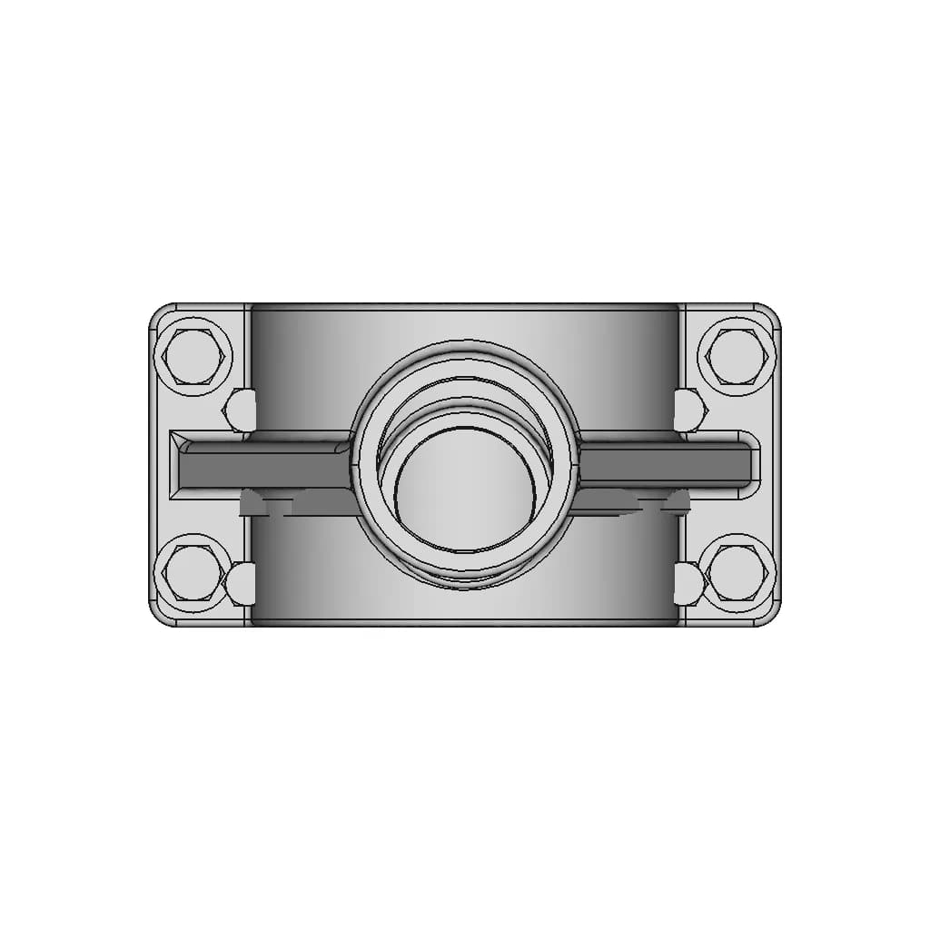 Piping Threaded Side Conn Clamp O3 X O1 | CAD Model for Energy Systems_270_0_degree_snapshot