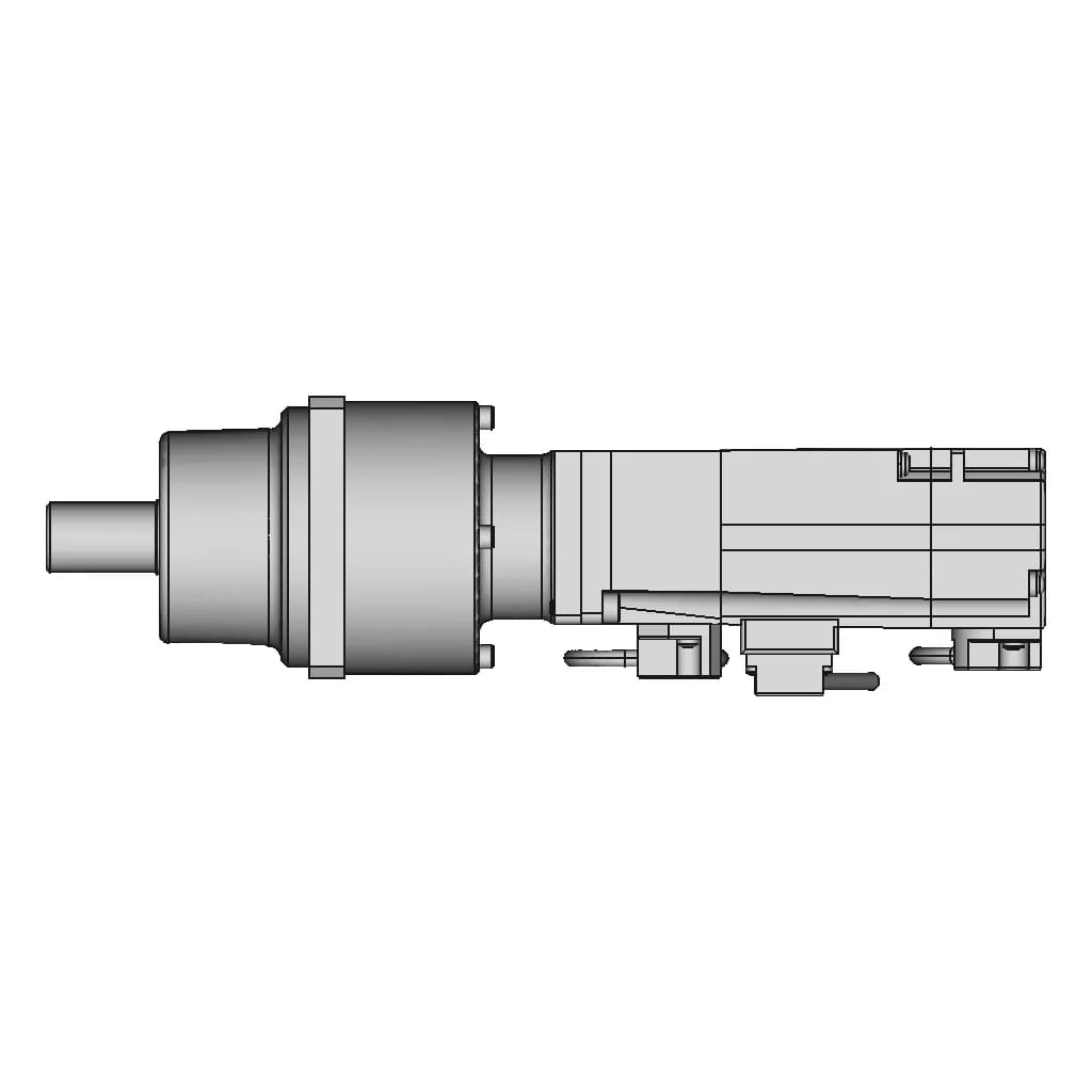 Planetary Gear Ac Servo Motor With Brake 4 | CAD Model for Energy Systems_0_90_degree_snapshot