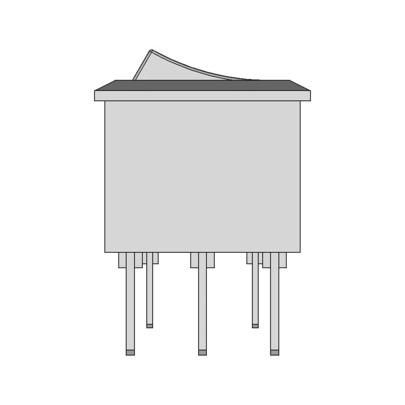 Kcd1 2 103 Rocker Switch 1 | CAD Model for Energy Systems