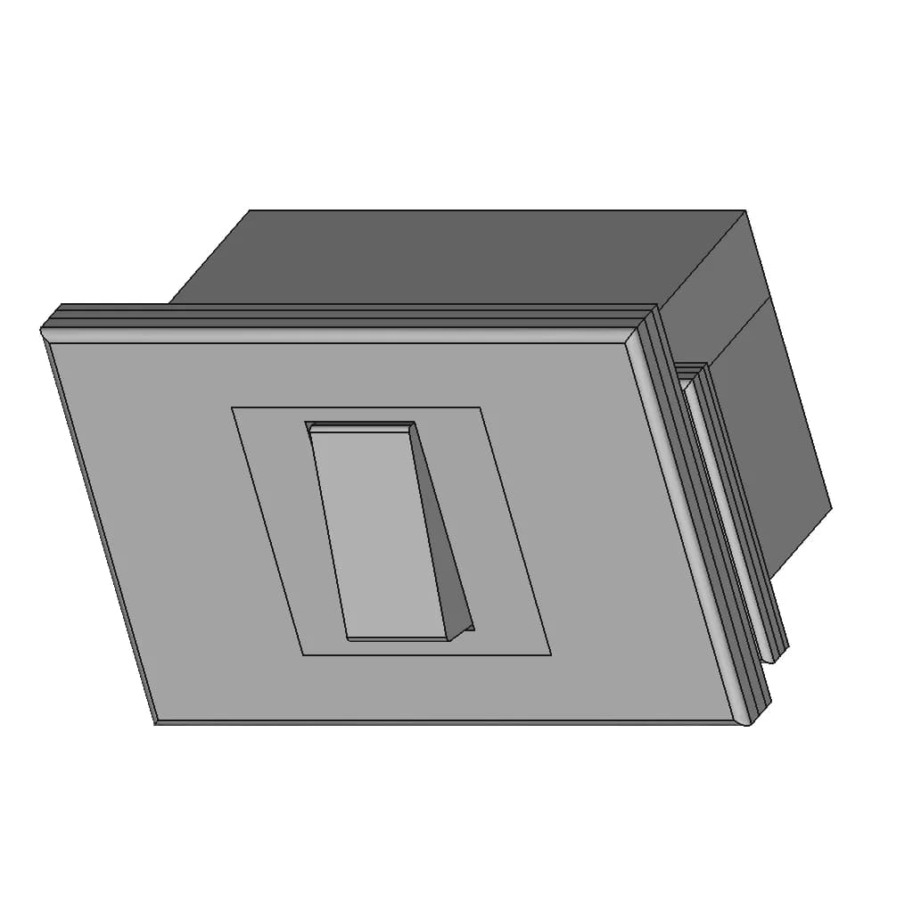 Interruttore Elettrico Da Parete 1 | CAD Model for Energy Systems_60_30_degree_snapshot
