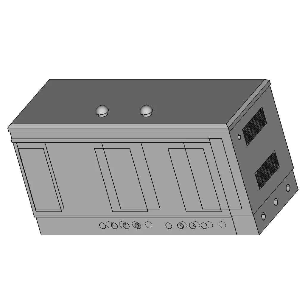 Cabina Elettrica Enel Dg2061 Ed 09 Electrical Cabin | CAD Model for Energy Systems_60_30_degree_snapshot