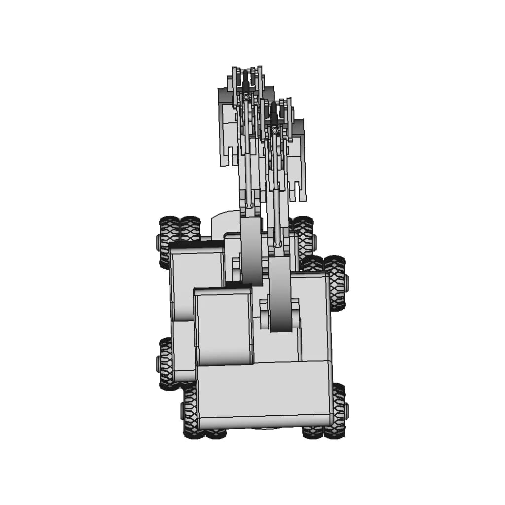 Wheeled Excavator 1 | CAD Model for Energy Systems_270_0_degree_snapshot