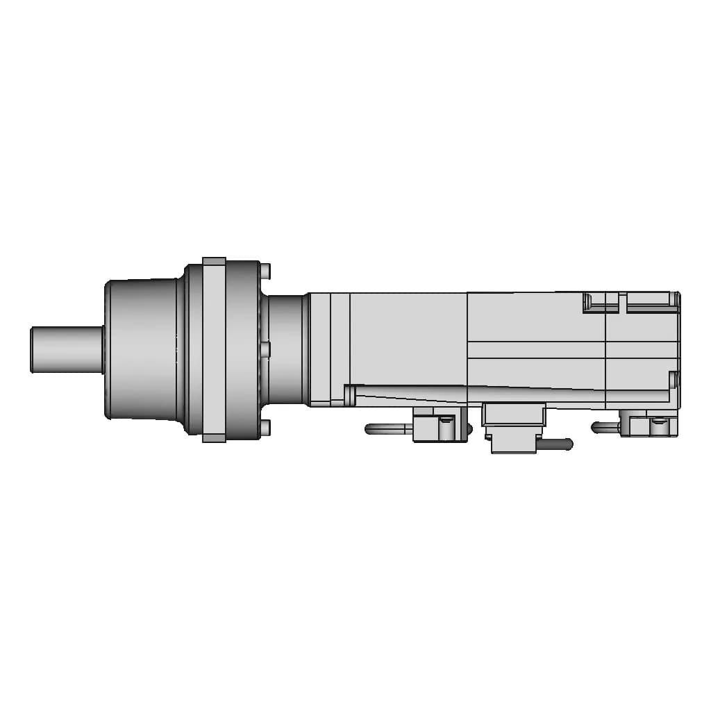 Planetary Gear Ac Servo Motor With Brake 3 | CAD Model for Energy Systems_0_90_degree_snapshot